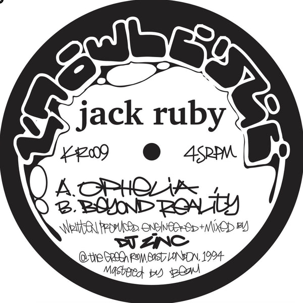 JACK RUBY / TYRANNY 'OPHELIA / BEYOND REALITY' 12"