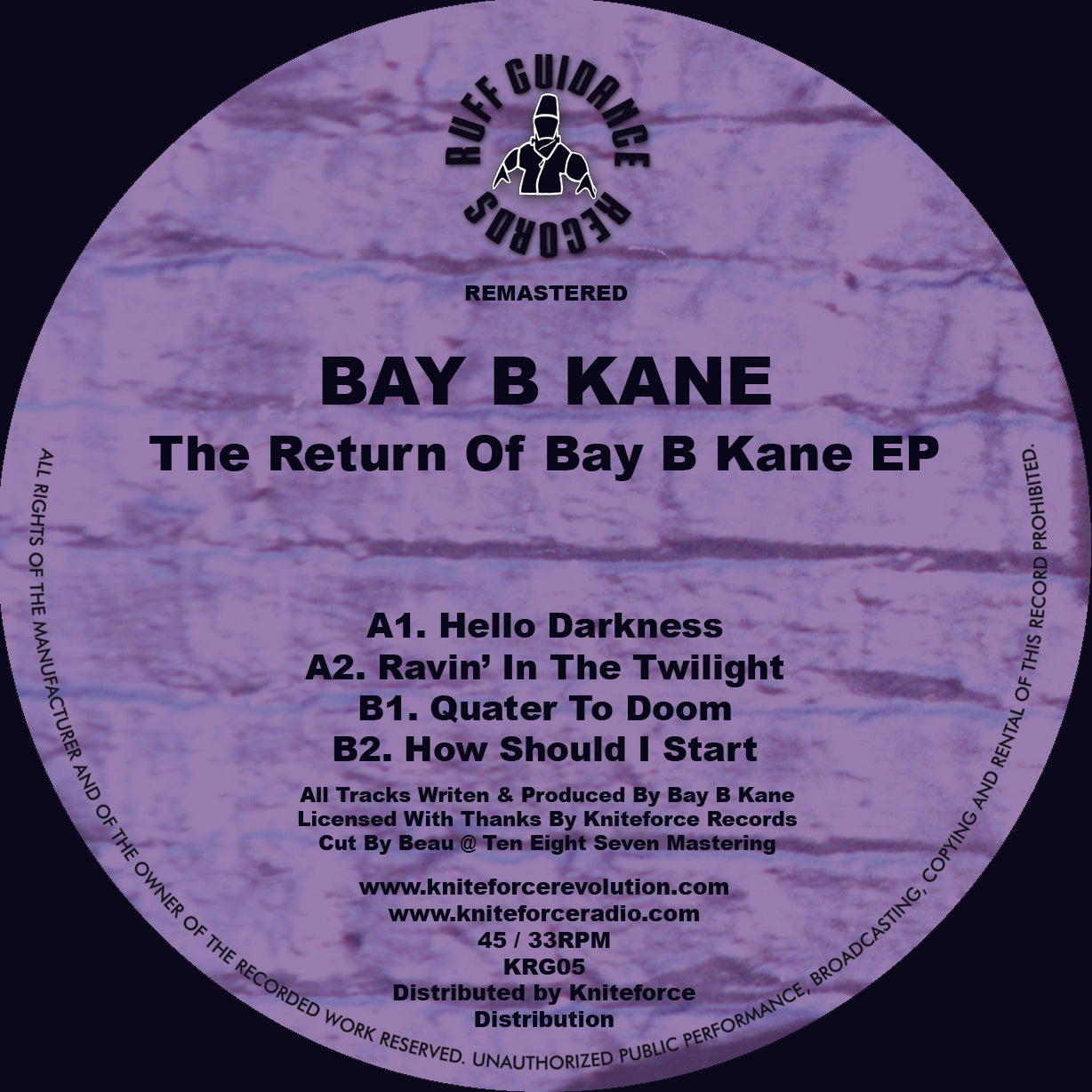 *PRE-ORDER* BAY B KANE 'THE RETURN OF BAY B KANE EP' 12"