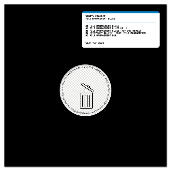 *PRE-ORDER* VANITY PROJECT 'FILE MANAGEMENT BLUES / RUF DUG REMIX' 12"