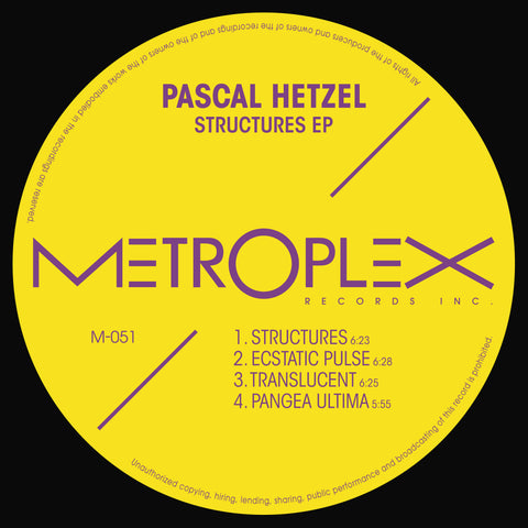 *PRE-ORDER* PASCAL HETZEL 'STRUCTURES' 12"