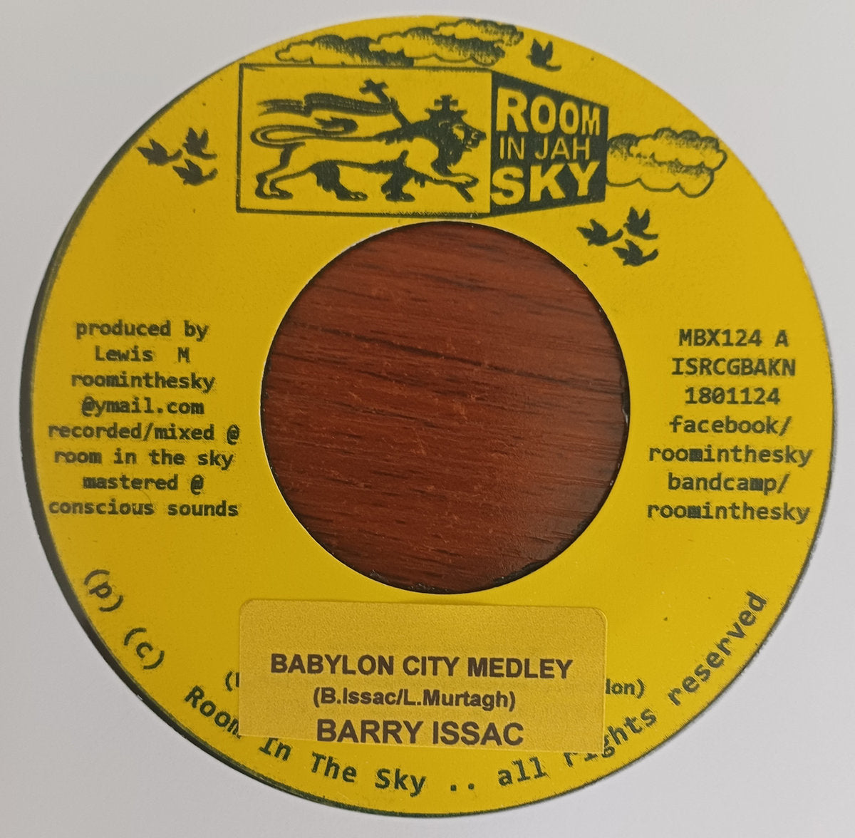 *PRE-ORDER* BARRY ISSAC / VIN GORDON & SALUTE 'BABYLON CITY MEDLEY' 7"