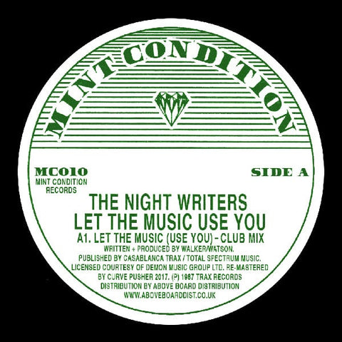 THE NIGHT WRITERS 'LET THE MUSIC (USE YOU)' 12"