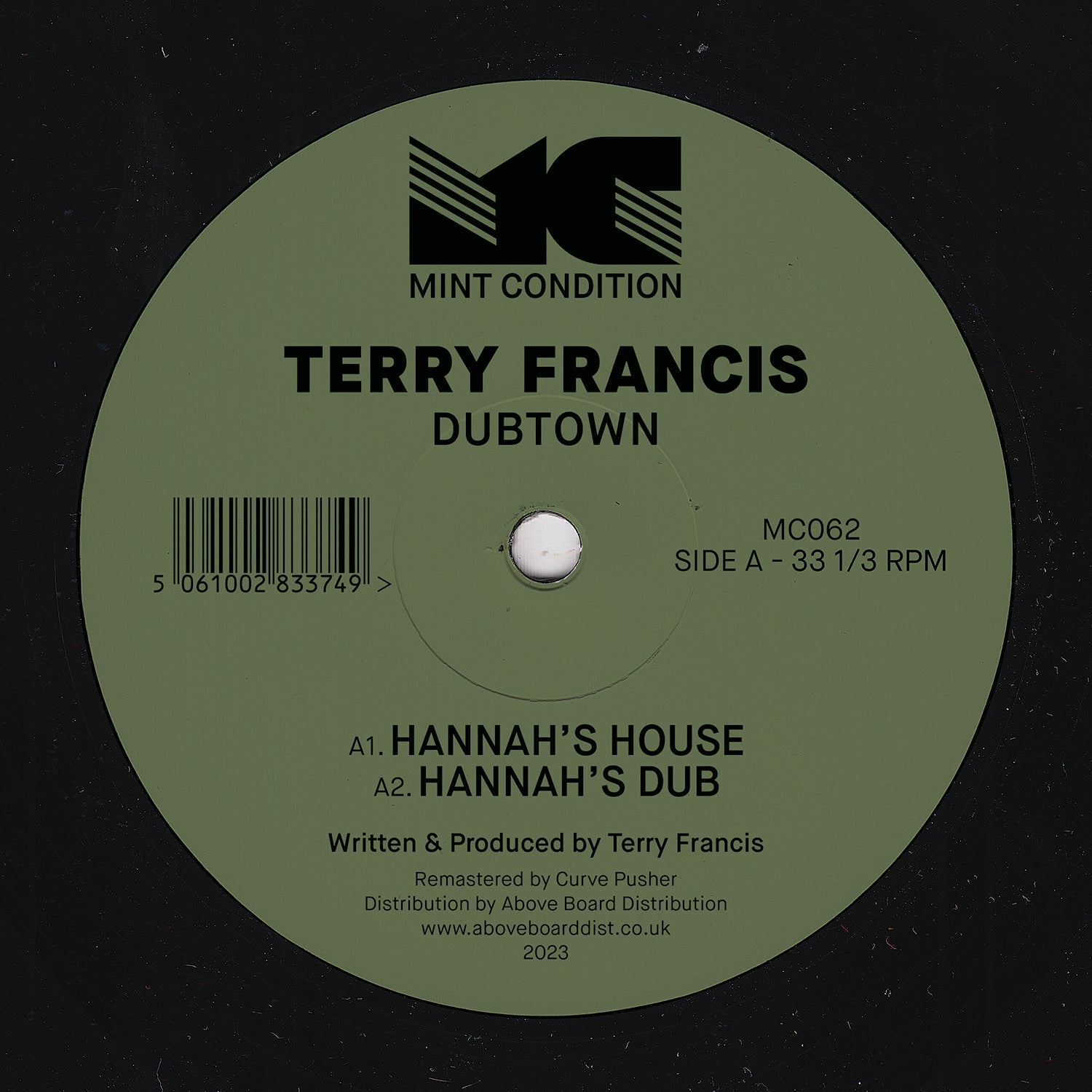 TERRY FRANCIS 'DUBTOWN' 12"