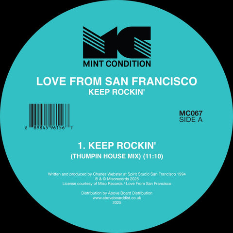 *PRE-ORDER* LOVE FROM SAN FRANCISCO 'KEEP ROCKIN' 12"