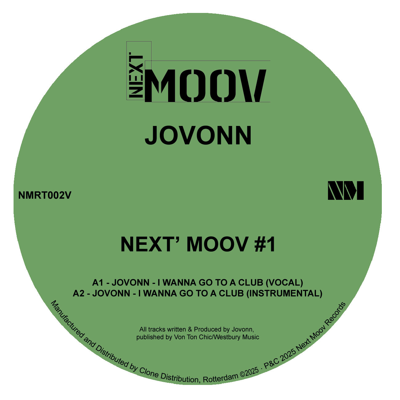 *PRE-ORDER* JOVONN 'NEXT MOOV #1' 12"