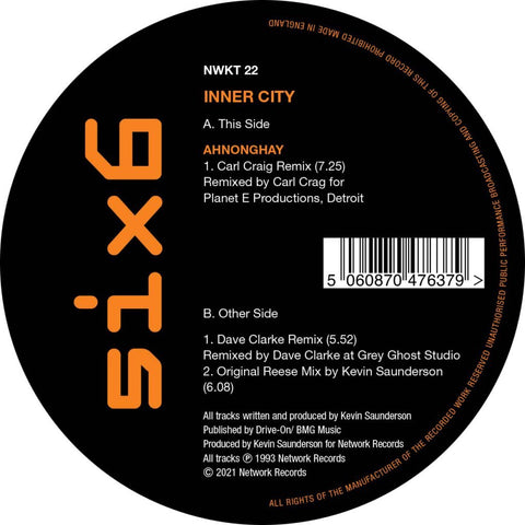 *PRE-ORDER* INNER CITY 'AHNONGHAY' 12"