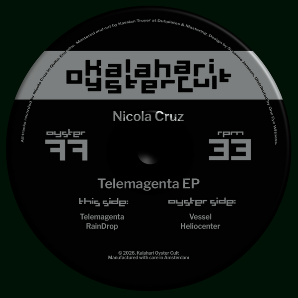 *PRE-ORDER* NICOLA CRUZ 'TELEMAGENTA EP' 12"