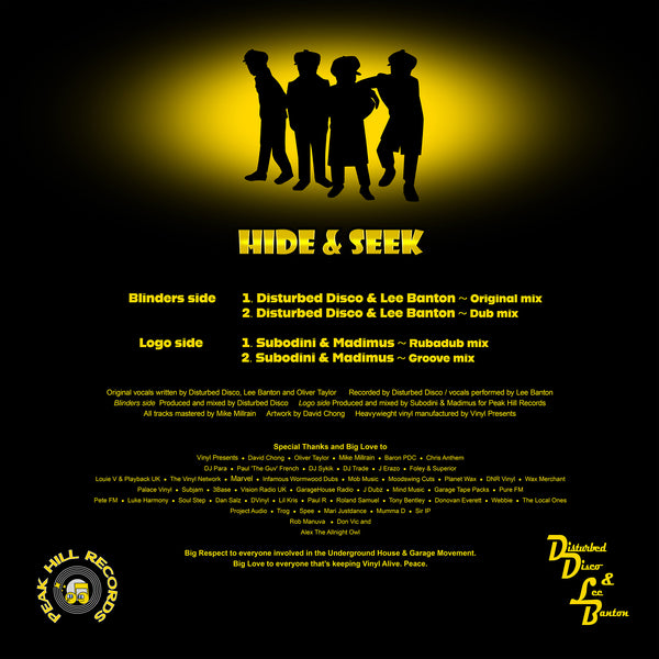 *PRE-ORDER* PEAK HILL BLINDERS 'HIDE & SEEK' 12"