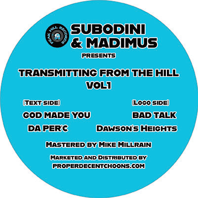 SUBODINI & MADIMUS 'TRANSMITTING FROM THE HILL VOL.1' 12"