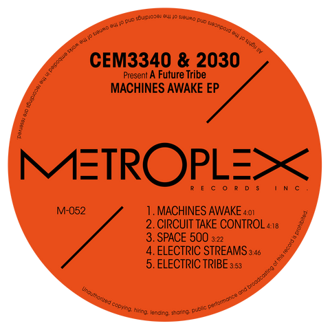 CEM3340 & 2030 'MACHINES AWAKE EP' 12"