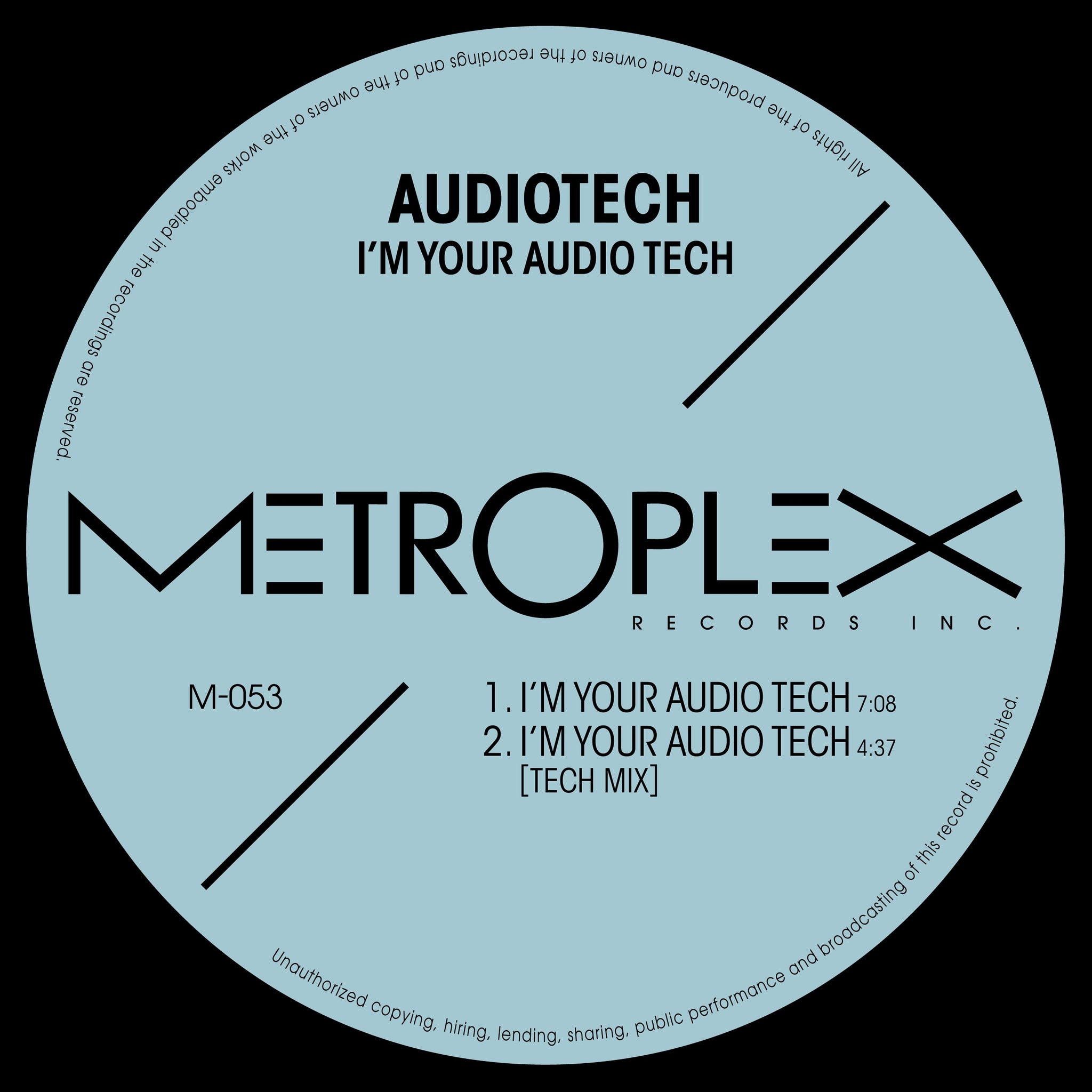 *PRE-ORDER* AUDIOTECH 'IM YOUR AUDIO TECH' 12"