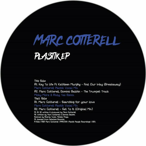 *PRE-ORDER* MARC COTTERELL 'PLASTIK EP' 12"