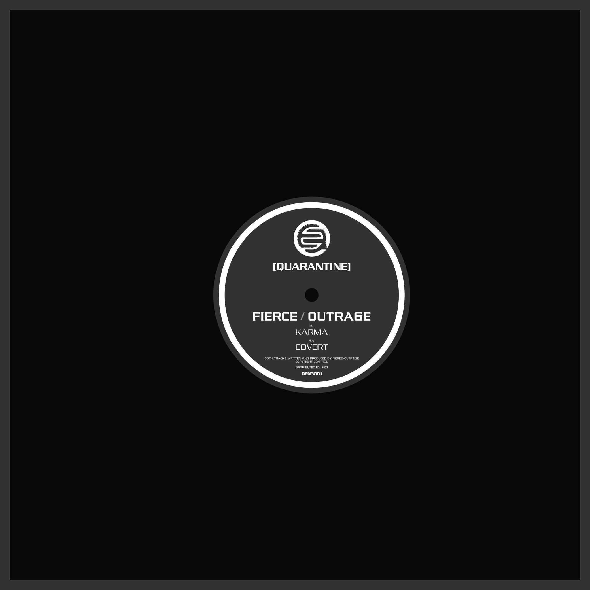 FIERCE & OUTRAGE 'KARMA / COVERT' 12"