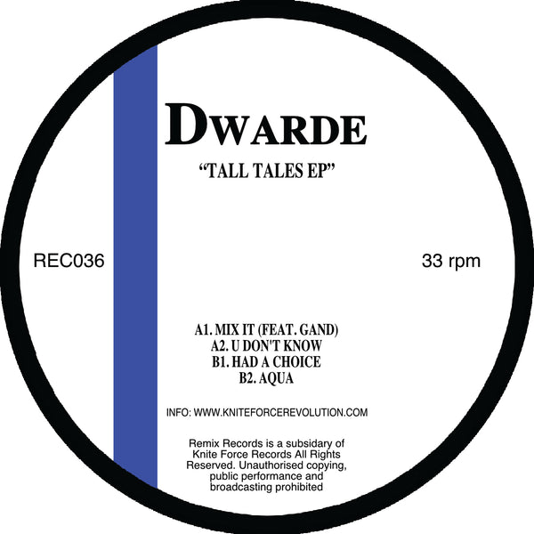 *BACK SOON* DWARDE 'TALL TAILS EP' 12"