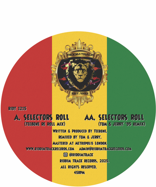 *PRE-ORDER* DJ RUS DE TOX & TEEBONE 'SELECTOR'S ROLL REMIXES' 12"