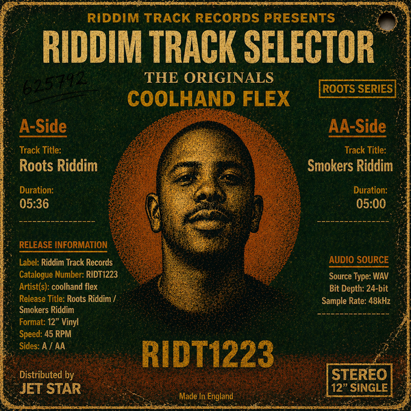 *PRE-ORDER* COOLHAND FLEX 'ROOTS RIDDIM / SMOKERS RIDDIM [BLUE WAX]' 12"