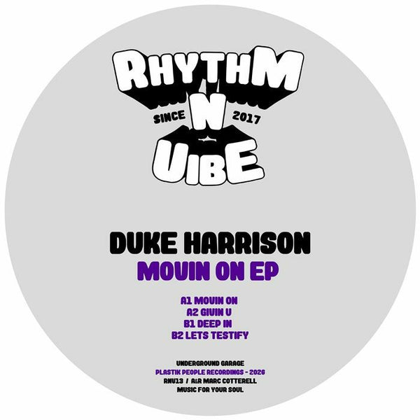 *PRE-ORDER* DUKE HARRISON 'MOVIN ON EP' 12"