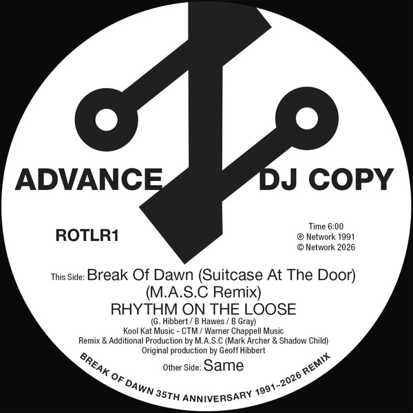 RHYTHM ON THE LOOSE 'BREAK OF DAWN (MASC REMIX)' 12"