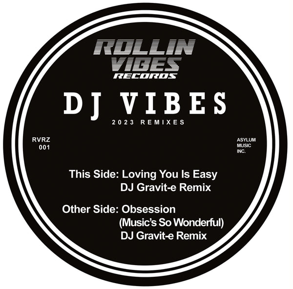 *PRE-ORDER* DJ VIBES 'OBSESSION / LOVING YOU IS EASY (GRAVIT-E REMIXES)' 12"