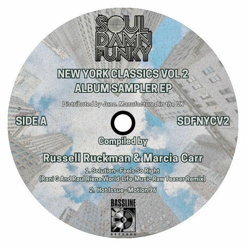 *PRE-ORDER* SOUL DAMN FUNKY 'NEW YORK CLASSICS VOL.2 - SAMPLER' 12"