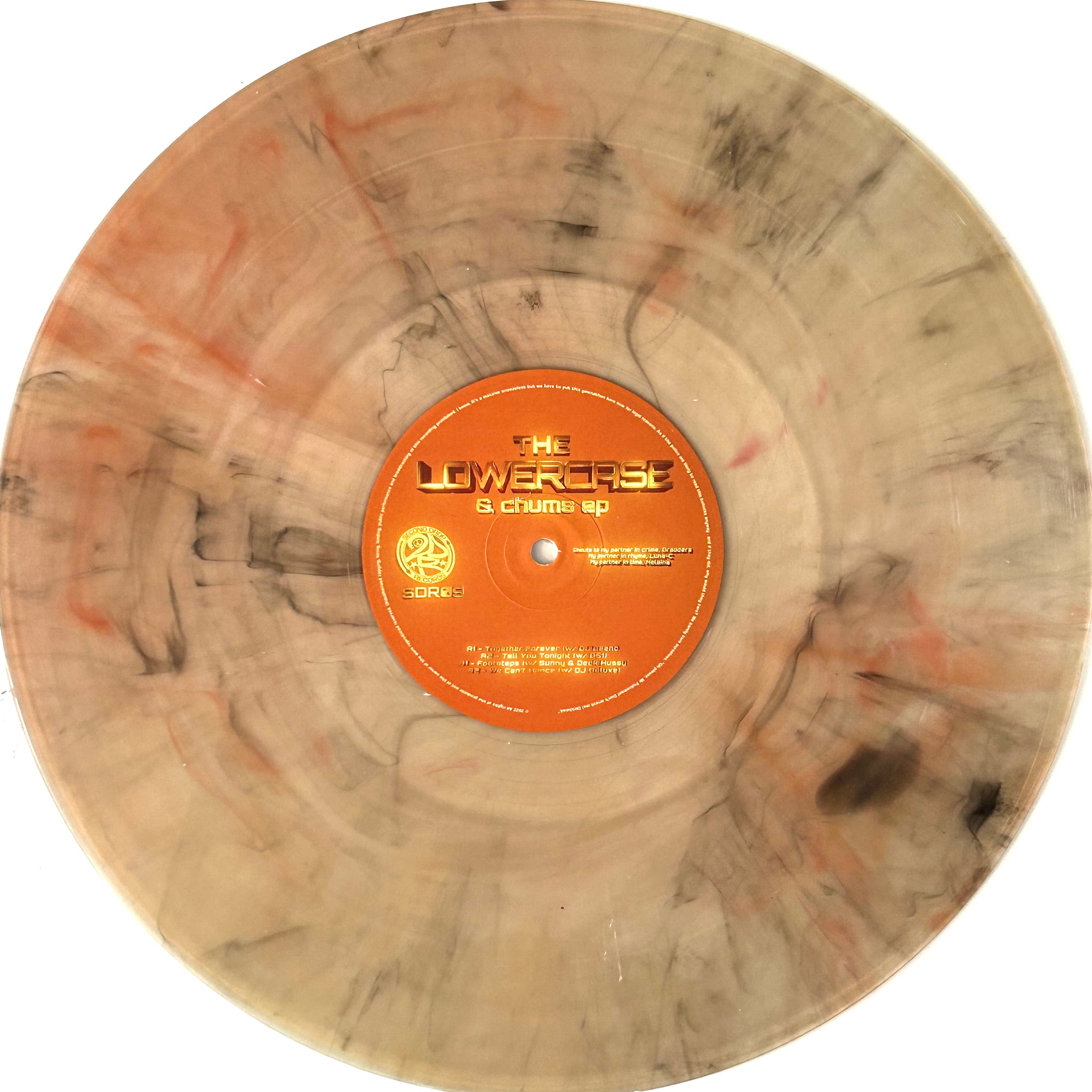 THE LOWERCASE 'THE LOWERCASE & CHUMS EP' 12" [ORANGE WAX]