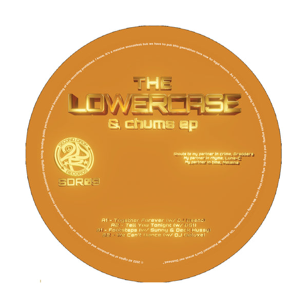 THE LOWERCASE 'THE LOWERCASE & CHUMS EP' 12" [ORANGE WAX]