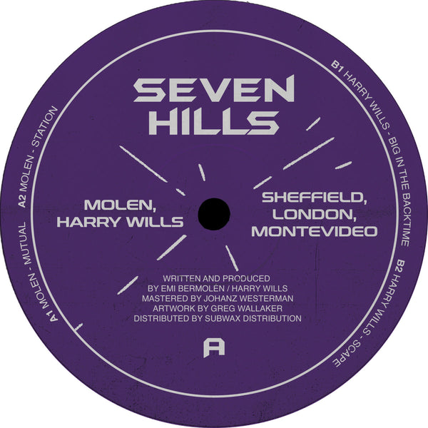 MOLEN & HARRY WILLS 'SHEFFIELD, LONDON, MONTEVIDEO' 12"