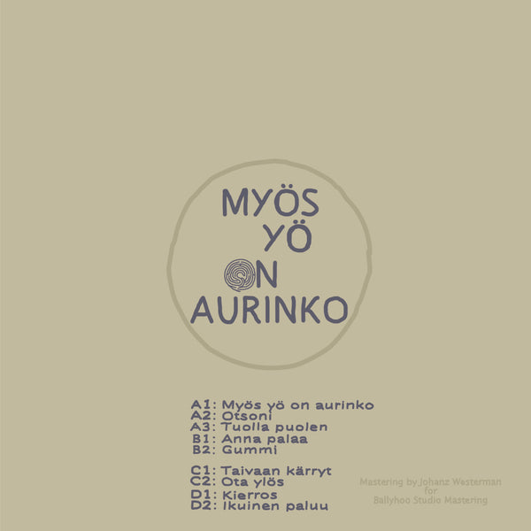 *PRE-ORDER* SANTTU XL 'MYOS YO ON AURINKO' 2X12"