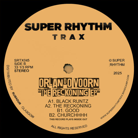 *PRE-ORDER* ORLANDO VOORN 'THE RECKONING EP' 12"