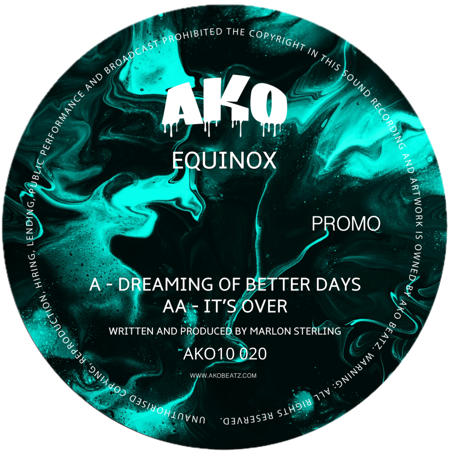 EQUINOX 'DREAMING OF BETTER DAYS EP' 10" [BLUE WAX]