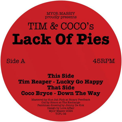 *PRE-ORDER* Tim Reaper & Coco Bryce 'Tim & Coco's Lack Of Pies' 12"