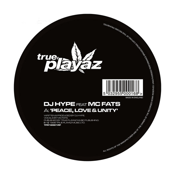 DJ HYPE & MC FATS 'PEACE LOVE & UNITY' 12"