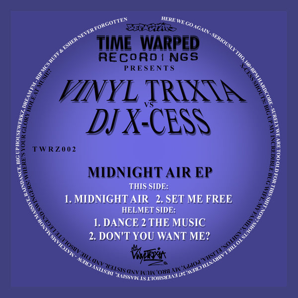VINYLTRIXTA VS DJ X-CESS 'MIDNIGHT AIR EP ' 12"