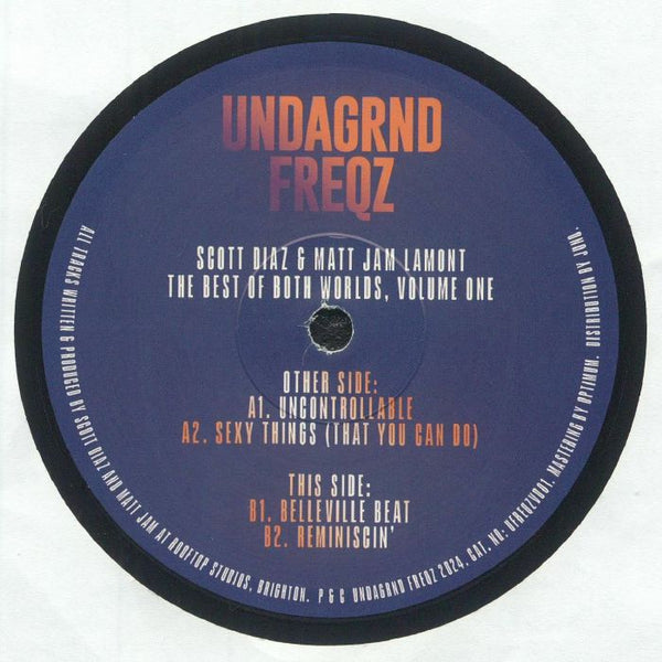 SCOTT DIAZ & MATT JAM LAMONT 'THE BEST OF BOTH WORLDS - VOL.1' 12"
