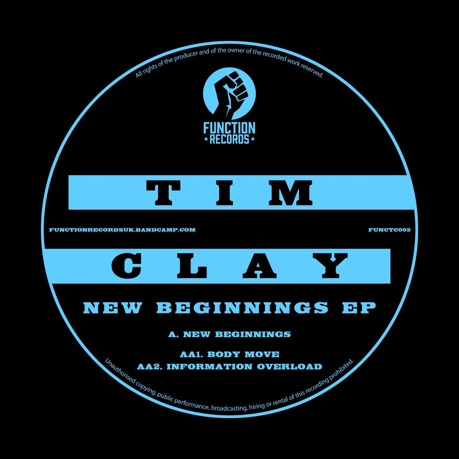 *PRE-ORDER* Tim Clay 'New Beginnings EP' 12"