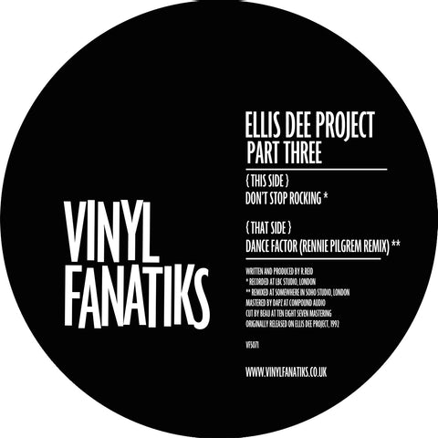 *PRE-ORDER* Ellis Dee 'The Ellis Dee Project Part Three' 12"