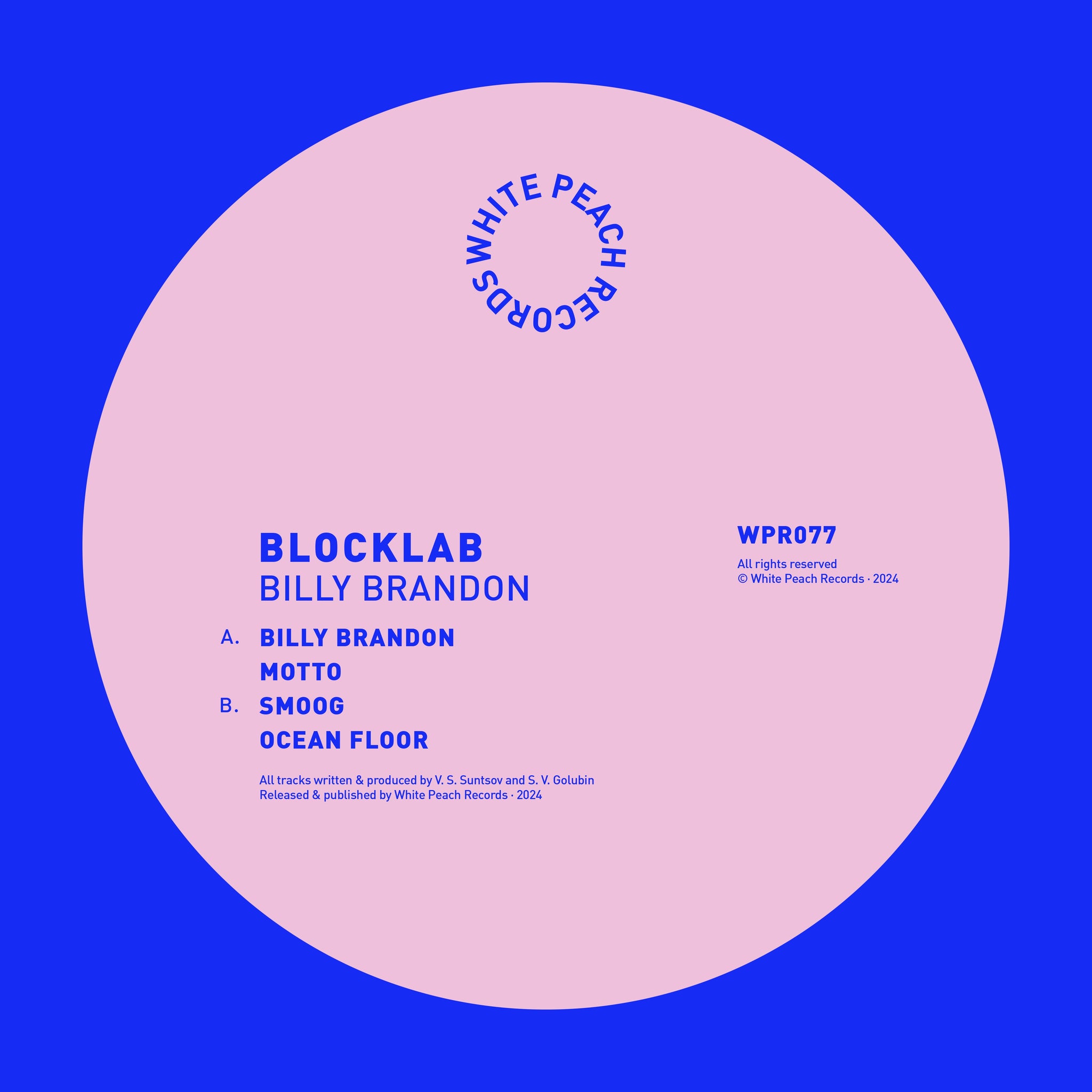 *PRE-ORDER* BLOCKLAB 'BILLY BRANDON' 12"