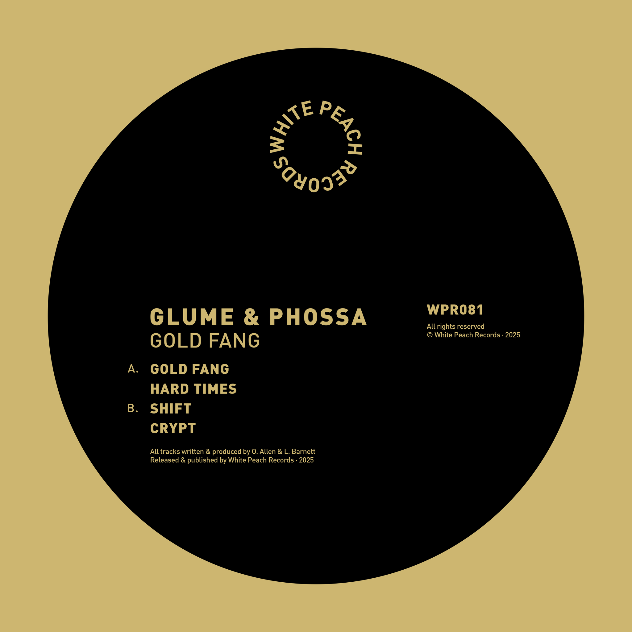*PRE-ORDER* GLUME & PHOSSA 'GOLD FANG' 12"