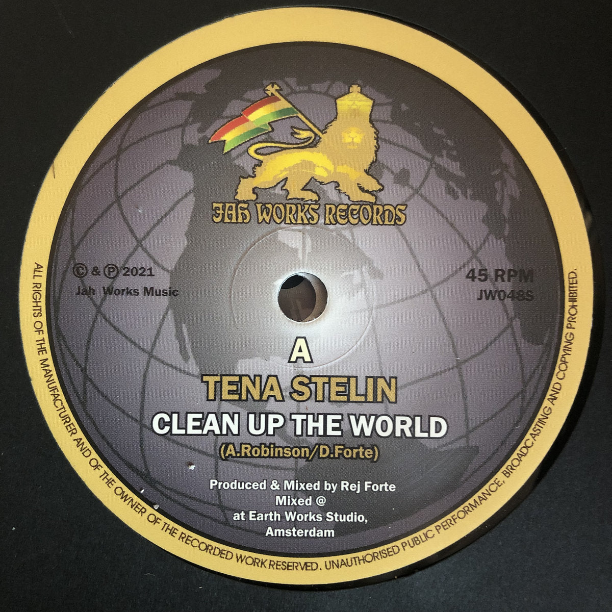 TENA STELIN 'CLEAN UP THE WORLD' 7"
