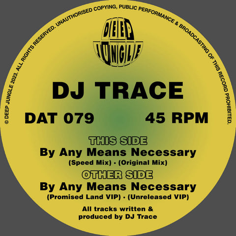 *BACK SOON* DJ TRACE 'BY ANY MEANS NECESSARY' 12"