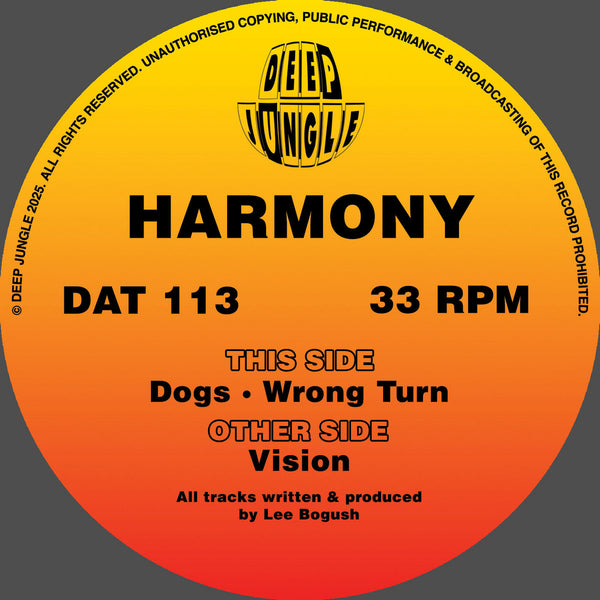 *PRE-ORDER* HARMONY 'VISION / DOGS / WRONG TURN' 12"
