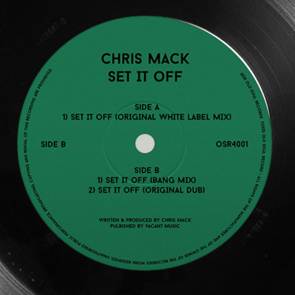 *PRE-ORDER* Chris Mack 'Set It Off' 12"