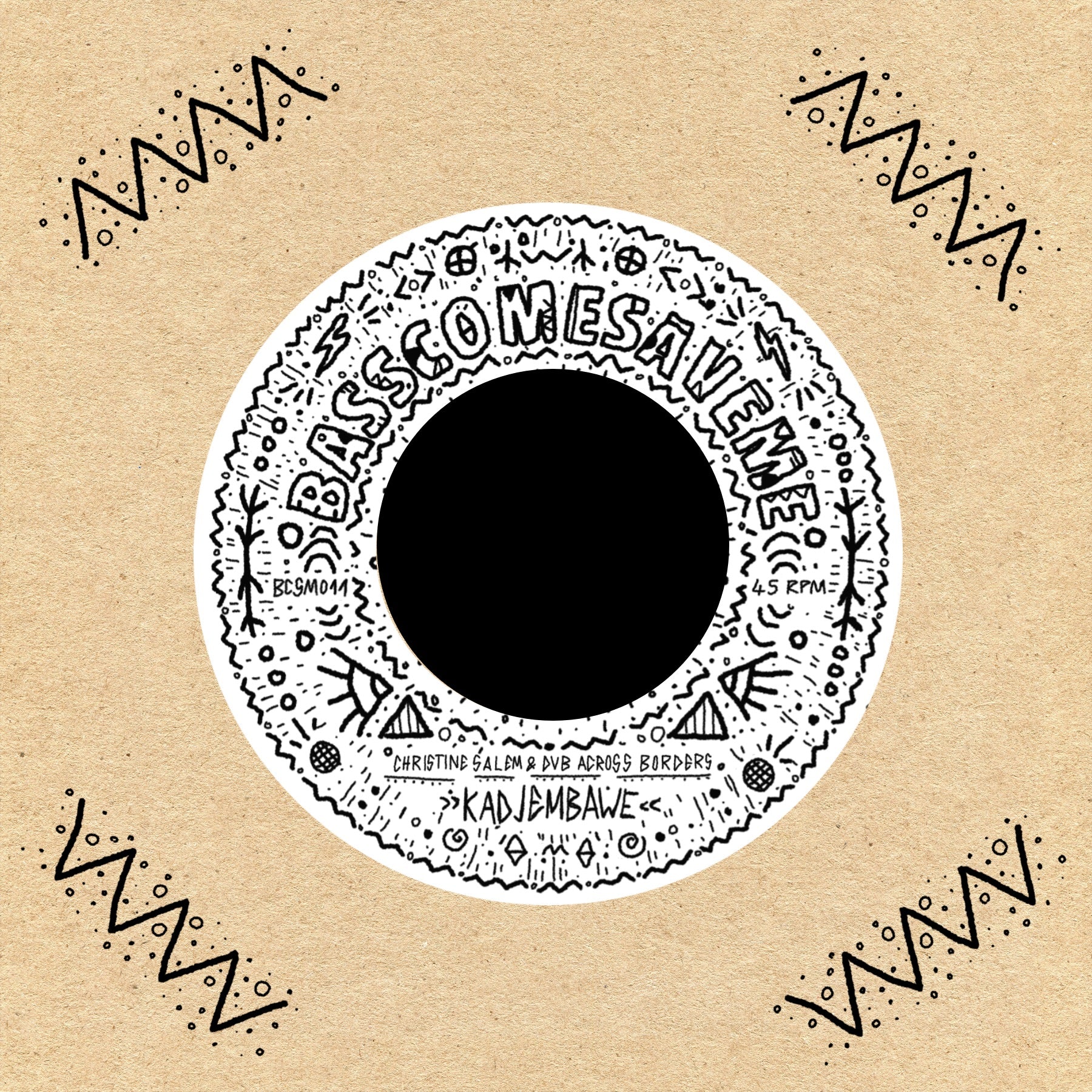 CHRISTINE SALEM & DUB ACROSS BORDERS 'KADJEMBAWE' 7"