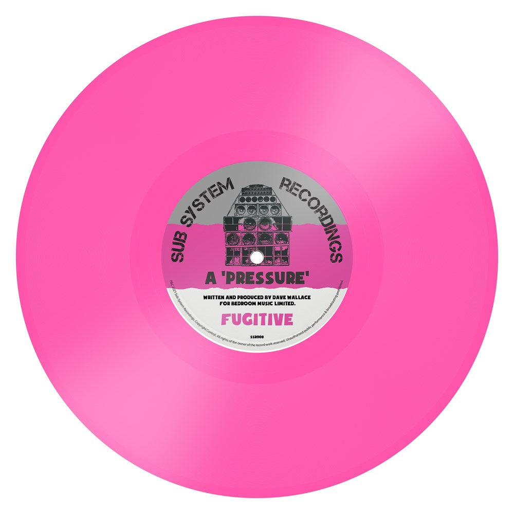 *BACK SOON* FUGITIVE 'PRESSURE / M-BEAT RMX' 10" (PINK WAX)