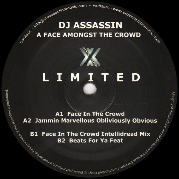 DJ ASSASSIN 'A FACE AMONGST THE CROWD' 12"