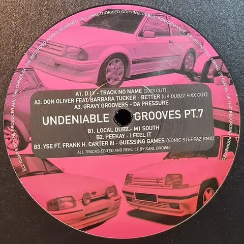 VARIOUS 'UNDENIABLE GROOVES - PART 7' 12"
