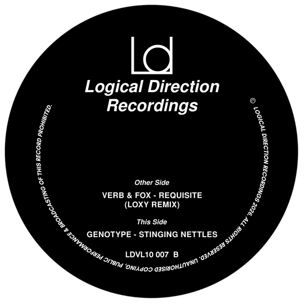 *PRE-ORDER* VERB & FOX / GENOTYPE 'REQUISITE (LOXY REMIX) / STINGING NETTLES' 10"
