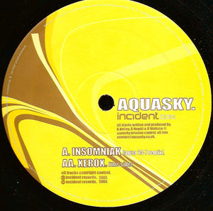 Aquasky 'Insomniak (Aqua 24-7 Remix) / Xerox' 12"