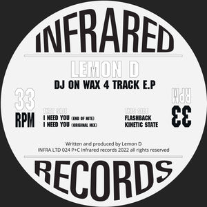 LEMON D 'DJ ON WAX 4 TRACK E.P' 12"