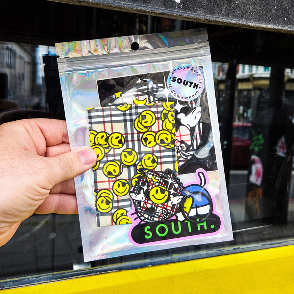 SOUTH KEYRING & STICKER PACK